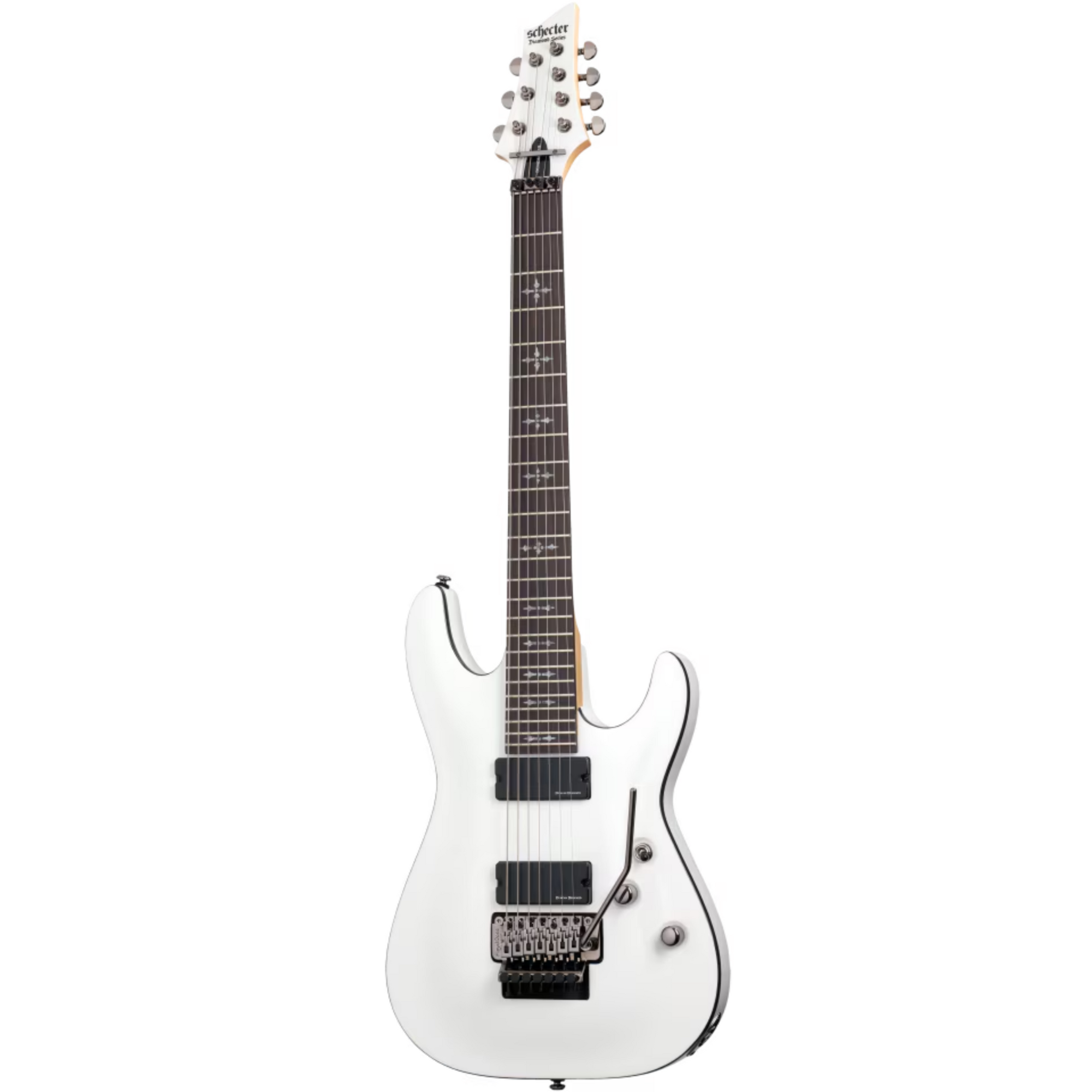 Guitarra Schecter Demon-7 FR Vintage White 7 Cordas #3250 Idn