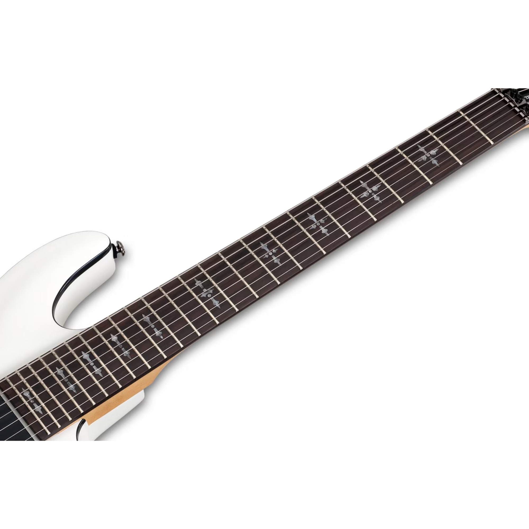 Guitarra Schecter Demon-7 FR Vintage White 7 Cordas #3250 Idn - Imagem 4