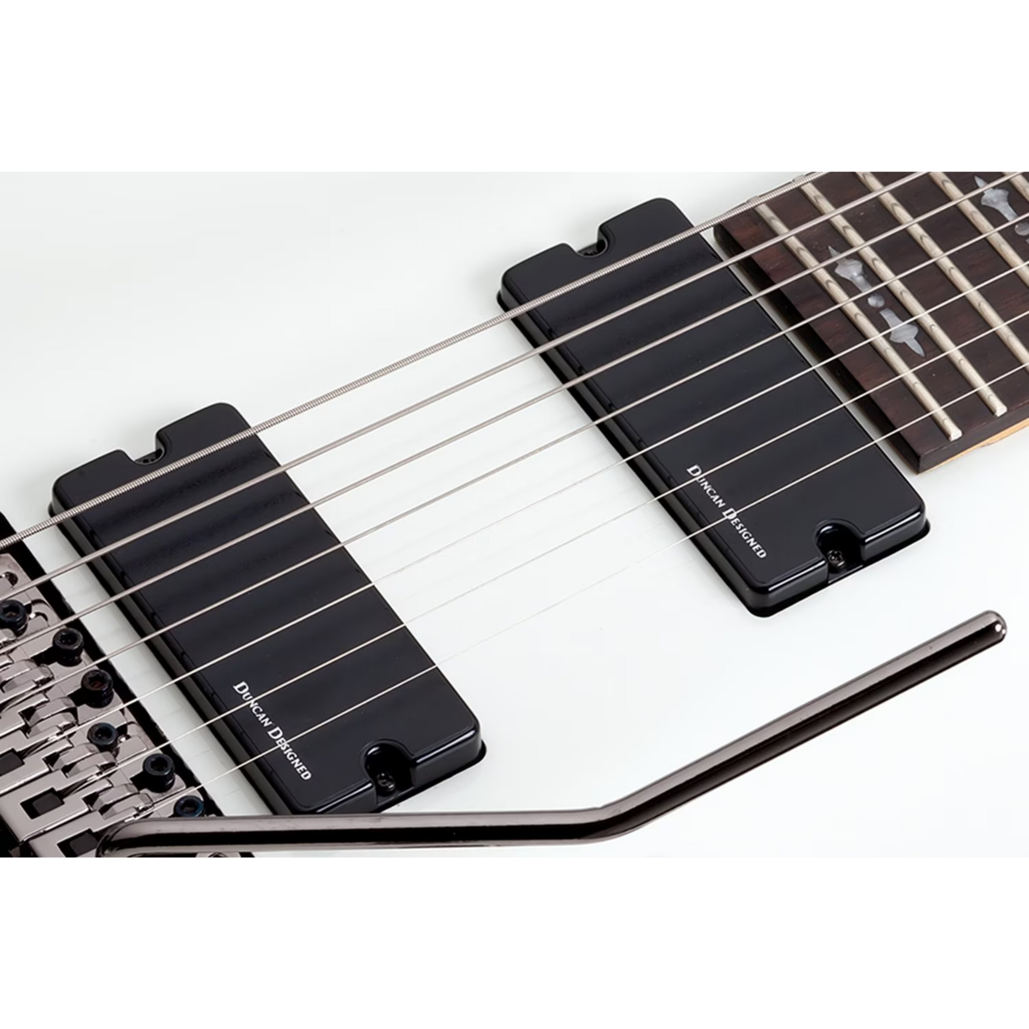 Guitarra Schecter Demon-7 FR Vintage White 7 Cordas #3250 Idn - Imagem 6