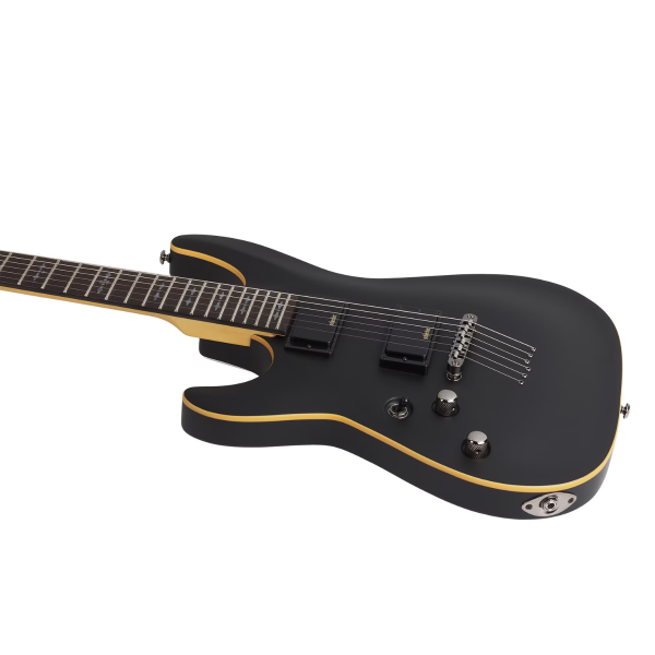 Guitarra Schecter Demon-6 LH Satin Black #3665 - Imagem 6