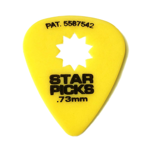 Kit Com 72 Palhetas Star Picks #30013 73MM Yellow
