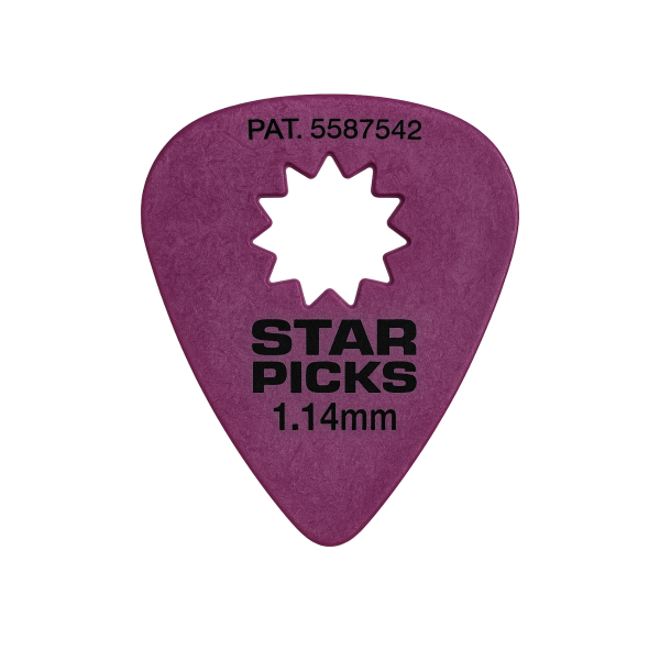 Kit Com 72 Palhetas Star Picks #30016 1.18MM Purple
