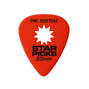 Kit Com 72 Palhetas Star Picks #30011 50mm Red