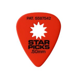 Kit Com 72 Palhetas Star Picks #30011 50mm Red