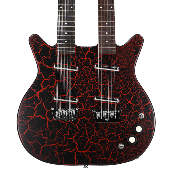 Guitarra Danelectro Doubleneck 6/12 Strings - Red Crackle - Imagem 2