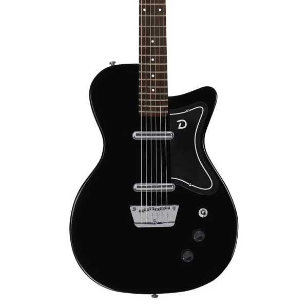 Guitarra Danelectro Baritone - Black (Dolphin Headstock) - Imagem 2