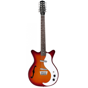 Guitarra Danelectro Semi-Hollowbody 12 C - Cherry Sunburst
