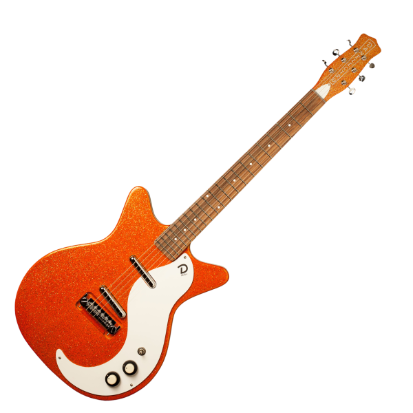 Guitarra Danelectro '59 M NOS+ Orange Metalflakes - Imagem 6