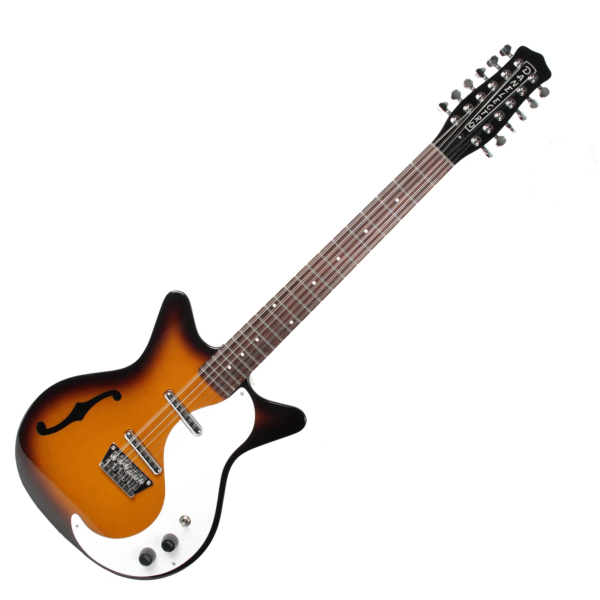 Guitarra Danelectro Semi-Hollowbody 12 C - Tabacco Sunburst - Imagem 2