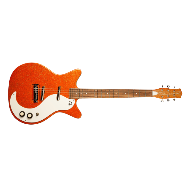 Guitarra Danelectro '59 M NOS+ Orange Metalflakes - Imagem 5