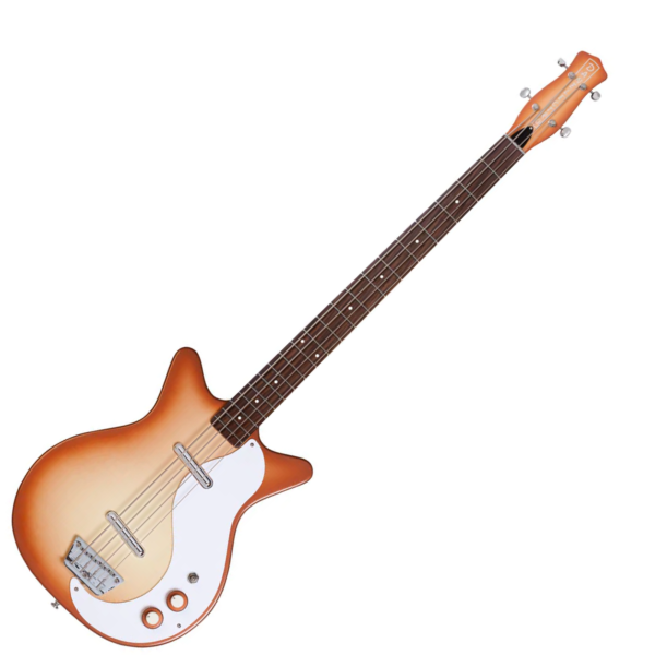 Contrabaixo Danelectro '59 DC Long Scale Bass Copper Burst - Imagem 3