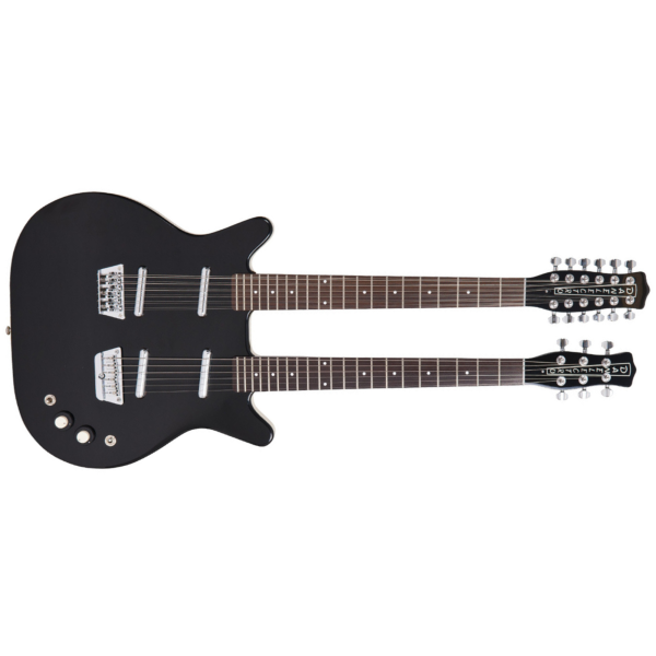 Guitarra Danelectro Doubleneck 6/12 Strings - Black - Imagem 4
