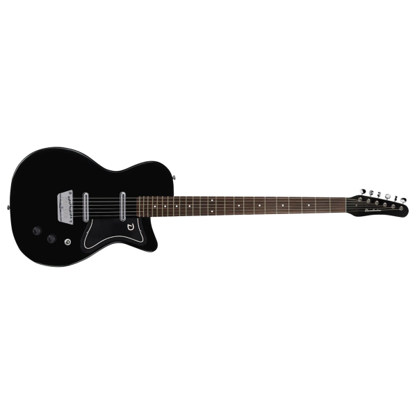 Guitarra Danelectro Baritone - Black (Dolphin Headstock) - Imagem 4