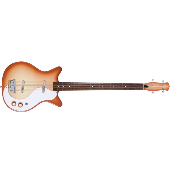 Contrabaixo Danelectro '59 DC Long Scale Bass Copper Burst - Imagem 4