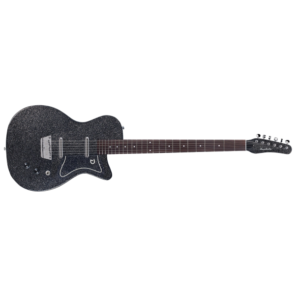 Guitarra Danelectro Baritone Black Metalflake - Imagem 4