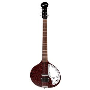 Baby Sitar Danelectro - Red Crackle