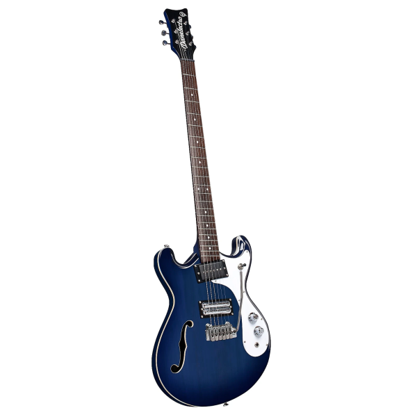 Guitarra Danelectro 66 BT Barítone - Transparent Blue - Imagem 6