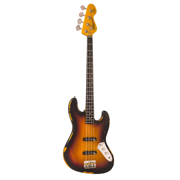 Contrabaixo Vintage Icon VJ74JP Distressed Sunset Sunburst