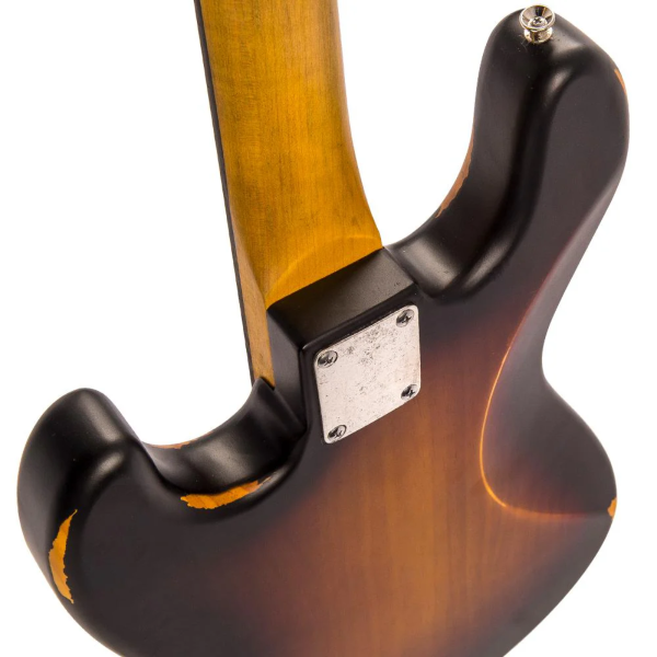 Contrabaixo Vintage Icon VJ74JP Distressed Sunset Sunburst - Imagem 6