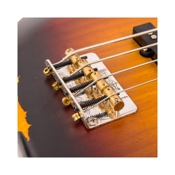 Contrabaixo Vintage Icon VJ74JP Distressed Sunset Sunburst - Imagem 7