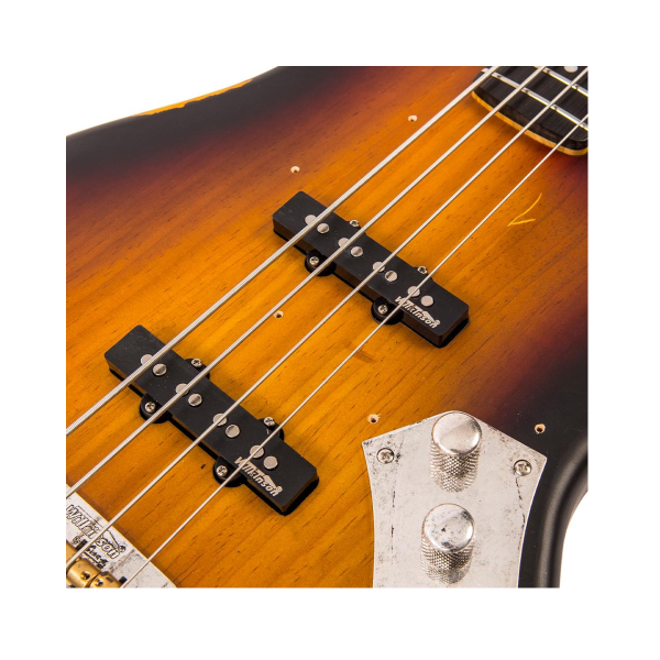 Contrabaixo Vintage Icon VJ74JP Distressed Sunset Sunburst - Imagem 10