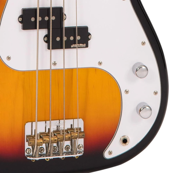 Contrabaixo Vintage Icon VJ74JP Distressed Sunset Sunburst - Imagem 12
