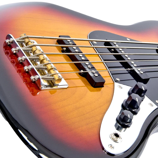 Contrabaixo Vintage Reissued VJ75MSSB Maple FB Sunset Sunburst - Imagem 4