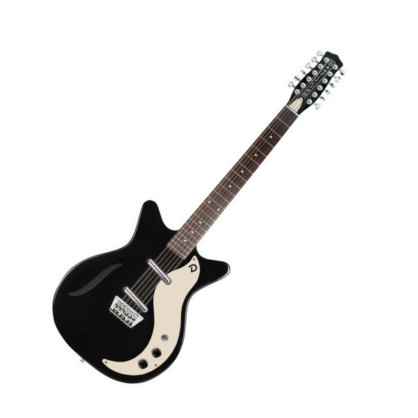 Guitarra Danelectro Vintage 12 String Gloss Black - Imagem 2