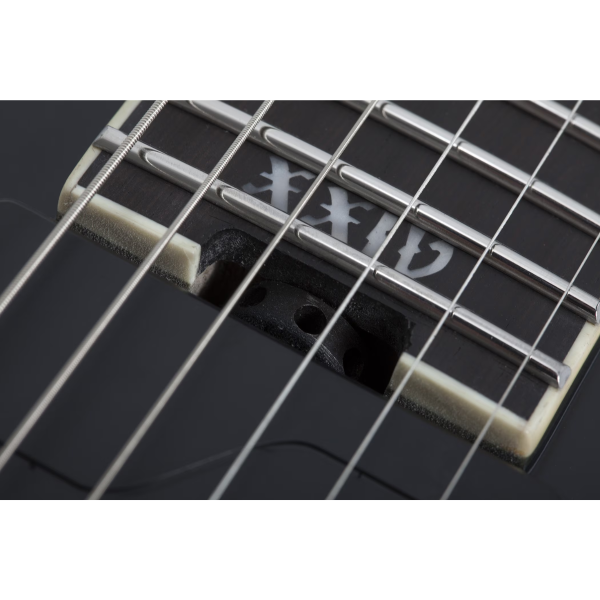 Guitarra Schecter V-1 SLS Elite Evil Twin Satin Black #1346 - Imagem 10