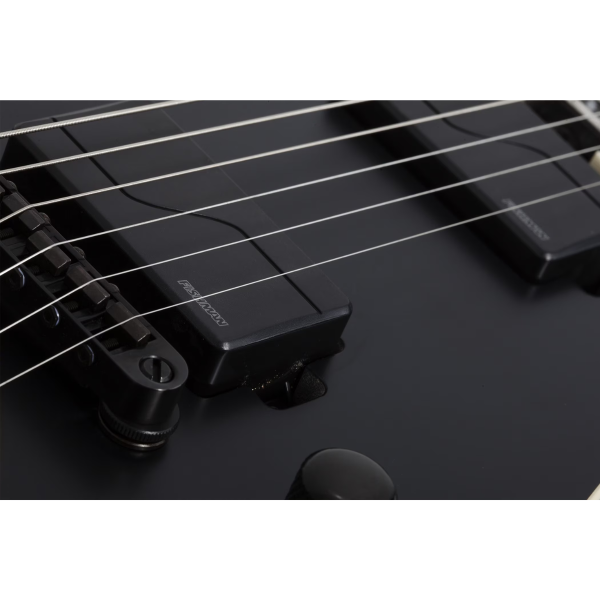 Guitarra Schecter V-1 SLS Elite Evil Twin Satin Black #1346 - Imagem 6