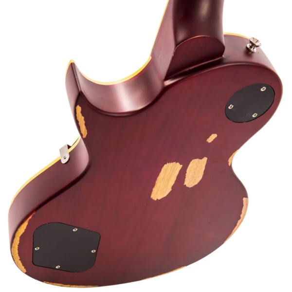 Guitarra Vintage Icon V100MRCS Distressed Lp Cherry Sumburst - Imagem 10