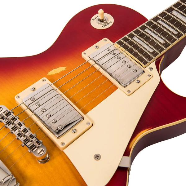 Guitarra Vintage Icon V100MRCS Distressed Lp Cherry Sumburst - Imagem 4