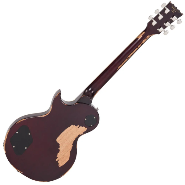 Guitarra Vintage Icon V100MRPGM LP Distressed Lemon Drop - Imagem 10