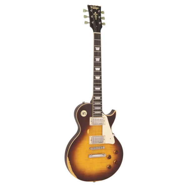 Guitarra Vintage Icon V100MRTSB LP Tabacco Sunburst