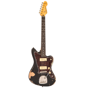 Guitarra Vintage Icon V65VMRBK Vibrato Jaguar - Black