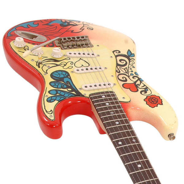 Guitarra Vintage Icon V6MRHDX Sig Strato Blug Summer Love - Imagem 4