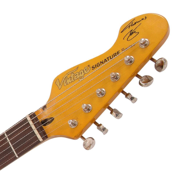 Guitarra Vintage Icon V6MRHDX Sig Strato Blug Summer Love - Imagem 3