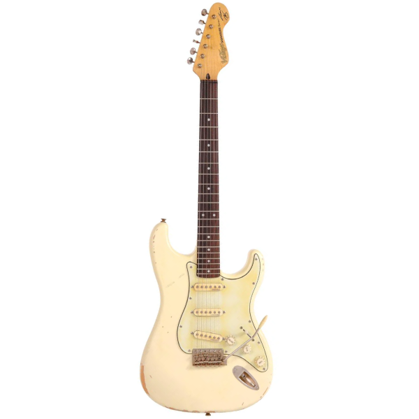 Guitarra Vintage Icon V6MRTBG Str Distressed Sig Thomas Blug