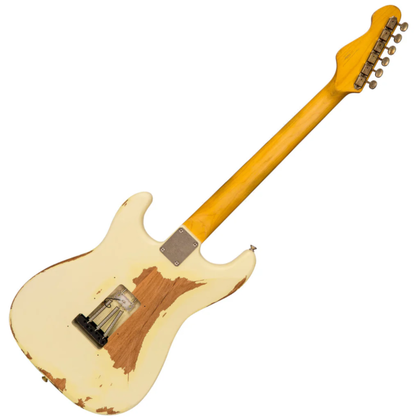 Guitarra Vintage Icon V6MRTBG Str Distressed Sig Thomas Blug - Imagem 4