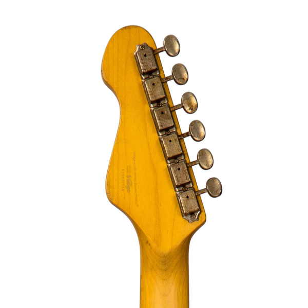 Guitarra Vintage Icon V6MRTBG Str Distressed Sig Thomas Blug - Imagem 7