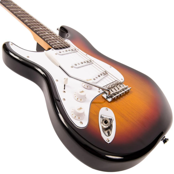 Guitarra Vintage Reissued LV6SSB Strato Canhoto Sunburst - Imagem 3