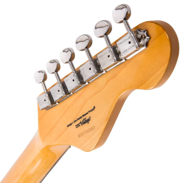 Guitarra Vintage Reissued LV6SSB Strato Canhoto Sunburst - Imagem 8