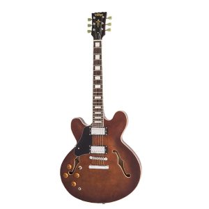 Guitarra Vintage Reissued LVSA500W Canhota Semi-acustica Natural WH