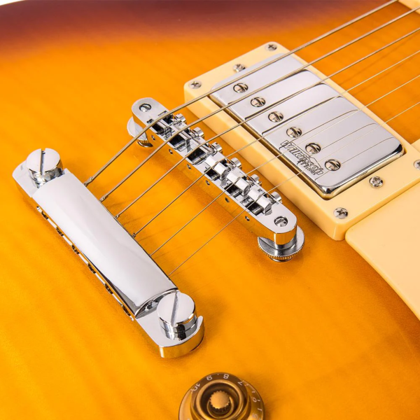 Guitarra Vintage Reissued V 100 IT LP Flamed Iced Tea - Imagem 7