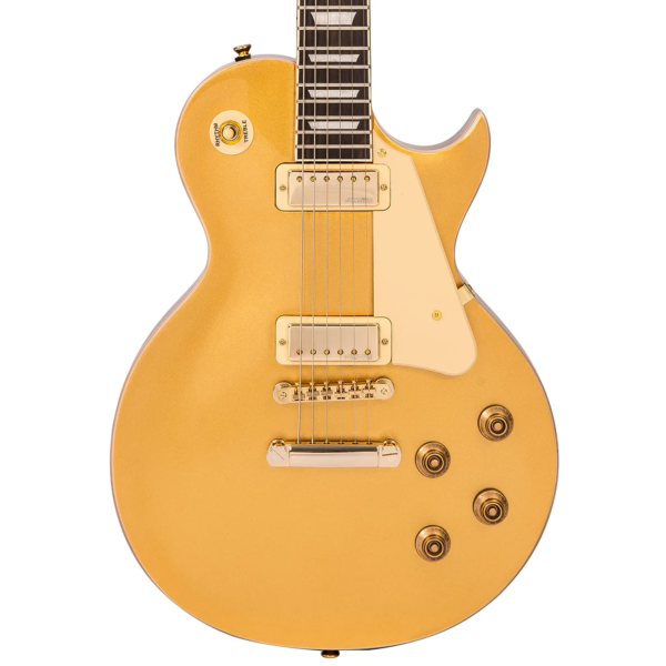 Guitarra Vintage Reissued V 100 MGT LP Mini HB Gold Top - Imagem 5