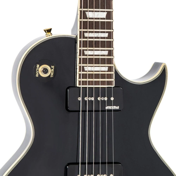 Guitarra Vintage Reissued V 100 PBB LP 2W90 Gold Hard Gloss Black - Imagem 7