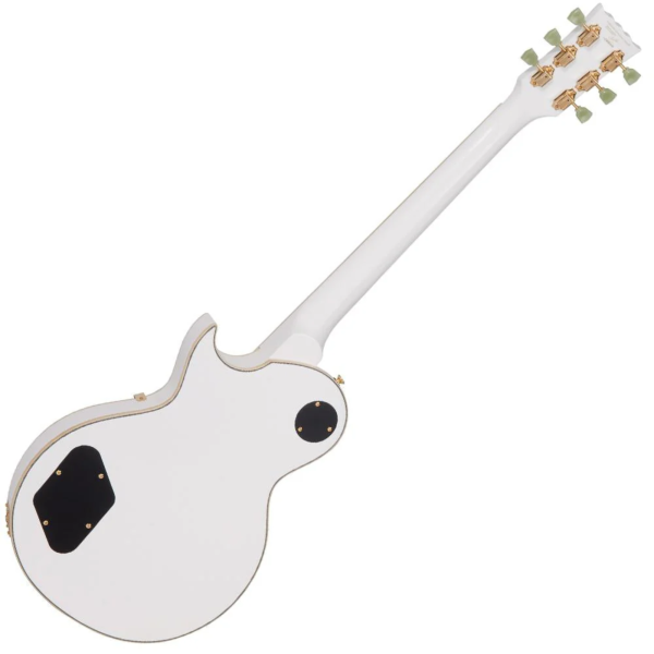 Guitarra Vintage Reissued V100 AW LP Gold H/W Artic White - Imagem 4
