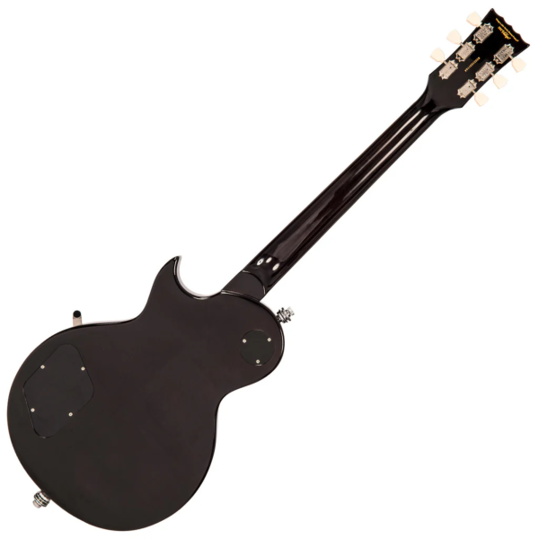 Guitarra Vintage Reissued V 100 BLB With Bigsby Flamed Thru Black - Imagem 4