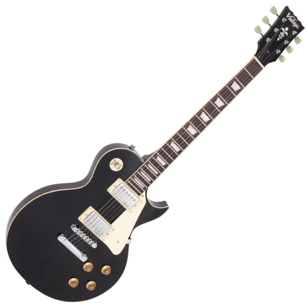 Guitarra Vintage Reissued V100 BLK LP Black - Imagem 3