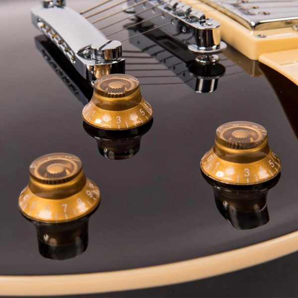 Guitarra Vintage Reissued V100 BLK LP Black - Imagem 7
